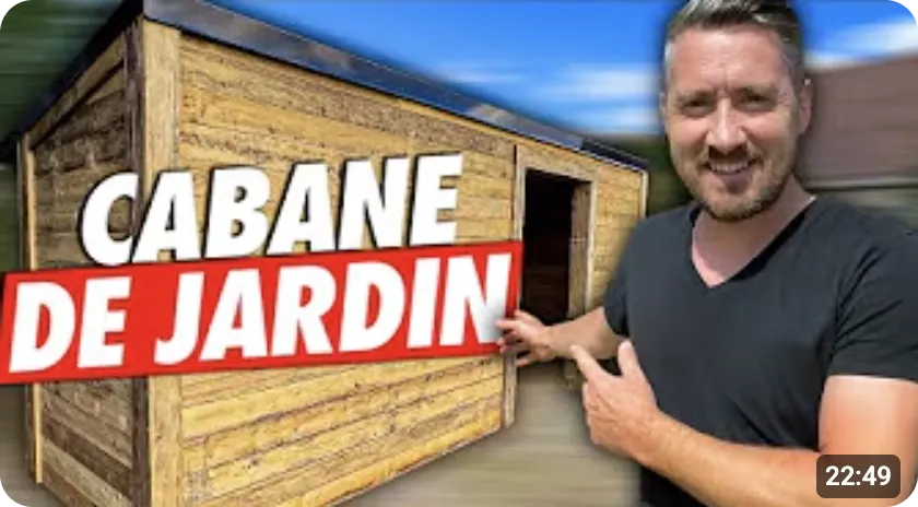 Construction d'une cabane bois — Make in France Réalisation Make in France : construction d'une cabane en planches de coffrage